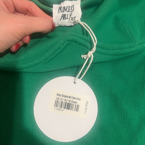 NWT Princess Polly Becca Strapless Mini Dress- size 12 - Picture 6 of 6